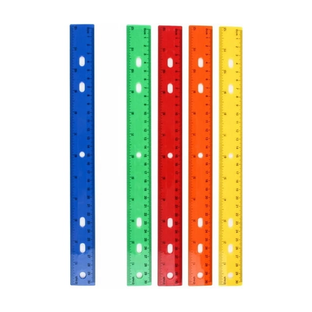 PPKVUFD 6Pc Clear Plastic Rulers 12 Inch, Transparent Rulers with ...
