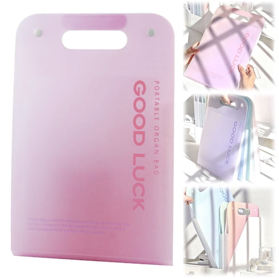 PPKVUFD A4 Paper and Scrapbook Storage Organizer, Expandable, Organizer with Handle and Portable Design, Holds Scrapbook and Craft Paper, Vinyl and Mats, Photos, Cardstock