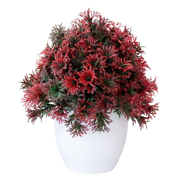 PPKVUFD Artificial Bonsai Tree Jasmine Faux Plants Indoor Small Fake Plants Decor with Plastic Pots for Home Table Office Desk Bathroom Shelf Bedroom Living Room Farmhouse Decorations