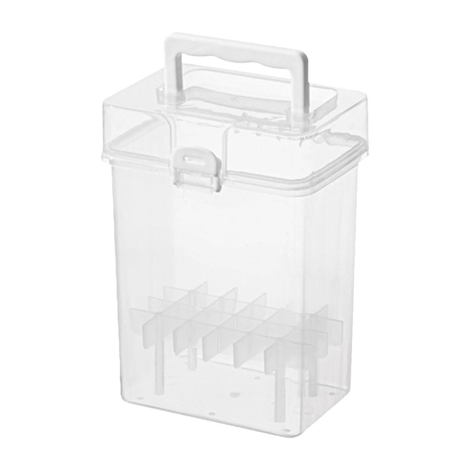 PPKVUFD Clear 24 Slot Plastic Carrying Marker Case Holder Storage Organizer Box for Paint Sketch Markers--Fits for Markers Pen from 12mm to 16mm Diameter