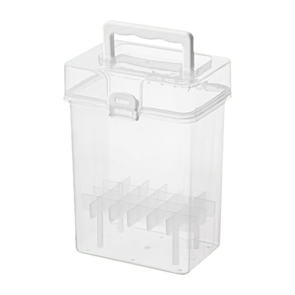 PPKVUFD Clear 24 Slot Plastic Carrying Marker Case Holder Storage Organizer Box for Paint Sketch Markers--Fits for Markers Pen from 12mm to 16mm Diameter