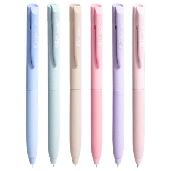 PPKVUFD Colorful Pens, 6 Pcs Colored Pens Fine Point Smooth Writing Pen, 0.5mm Colored Ink Gel Pen for Journaling Note Taking Writing, Office Supplies Gifts for Women (Morandi)