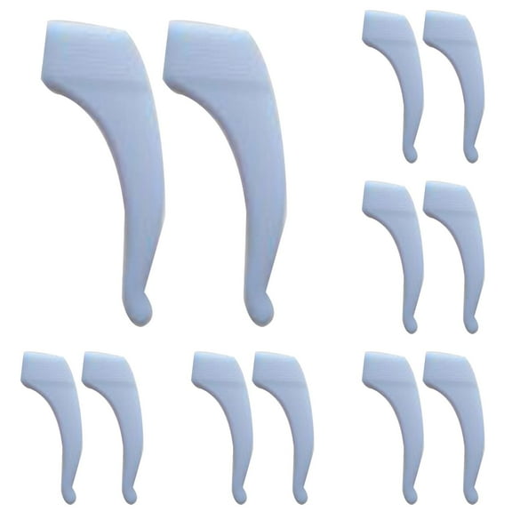 PPKVUFD Eyeglass Ear Grips, 10Pcs(5Pairs) Anti-slip Holder, Silicone Ear Hook, Glasses Ear Grip Sleeve Retainer for Sports, Sunglasses, Reading Glasses