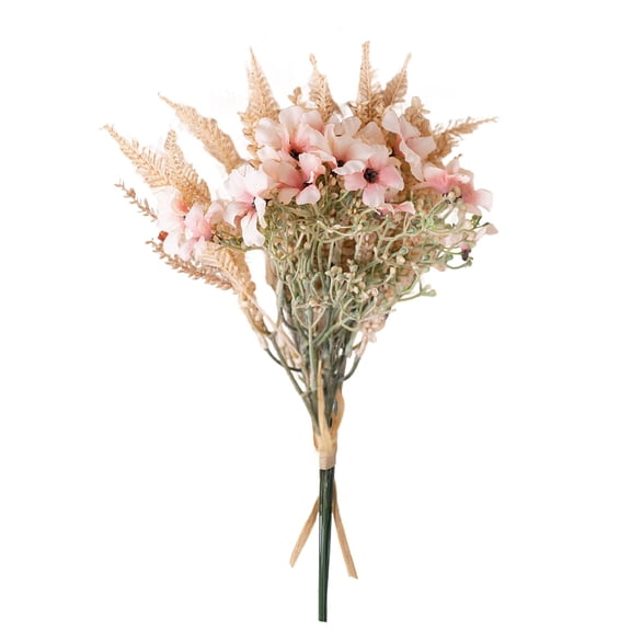 PPKVUFD Fake Artificial Flowers Bouquet for Decoration, Silk Flower Arrangements Faux Flowers Plant Wedding Bride Bouquets Tables Centerpieces for Rustic Home Decor Indoor Vase Floral Table Decor