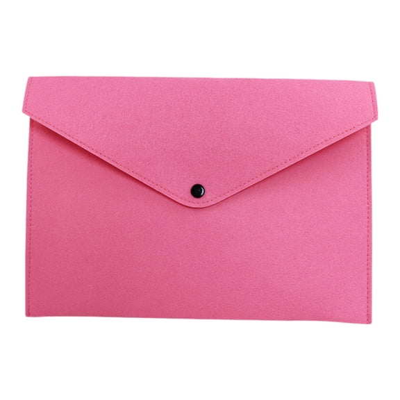 PPKVUFD Felt File Folder, Durable Briefcase, Document Bag, Paper File Folders, Portfolio Case, Letter Envelope, Handbag Button Closure, for Office Home Stationery