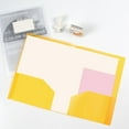 thumbnail image 1 of PPKVUFD Folders with Pockets-1 Pack, Two Pocket Folders, 2 Pocket Folders Fit Letter Size Paper, Colored File Folders for Documents, Plastic File Folder for Office Home Bussines(Style6-Yellow), 1 of 5