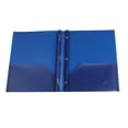 thumbnail image 1 of PPKVUFD Heavy-duty Plastic Folder with 2 Pocket and 3-Prong Fasteners 1 Pack, Folders with Brads, Plastic Work Home Folders, Folders with Pockets and Prongs, Letter Size, 1 of 8