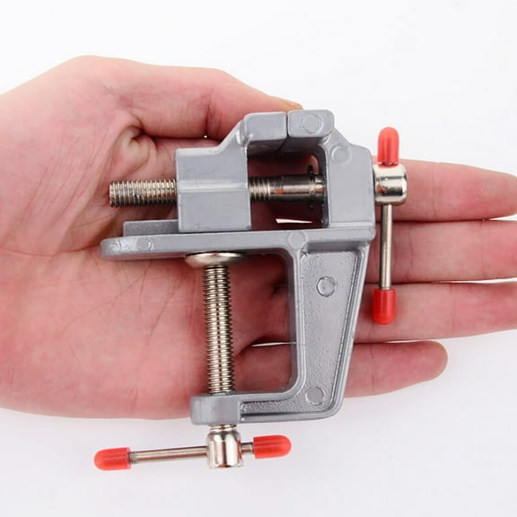 PPKVUFD Mini Jeweler Table Clamp, Craft Table Repair Tool, Mini Table Clamp Vice, Portable Work Small Bench Vise, Small Table Clamp for Jewelry Making Electronics Craft Model Building