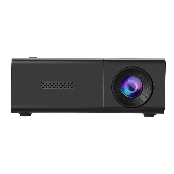 PPKVUFD Mini Projector, 4K Video Projector, Portable Outdoor Projector, Home Theater Movie Phone Projector Compatible with USB, AV, Smartphone/Tablet/Laptop (Black)