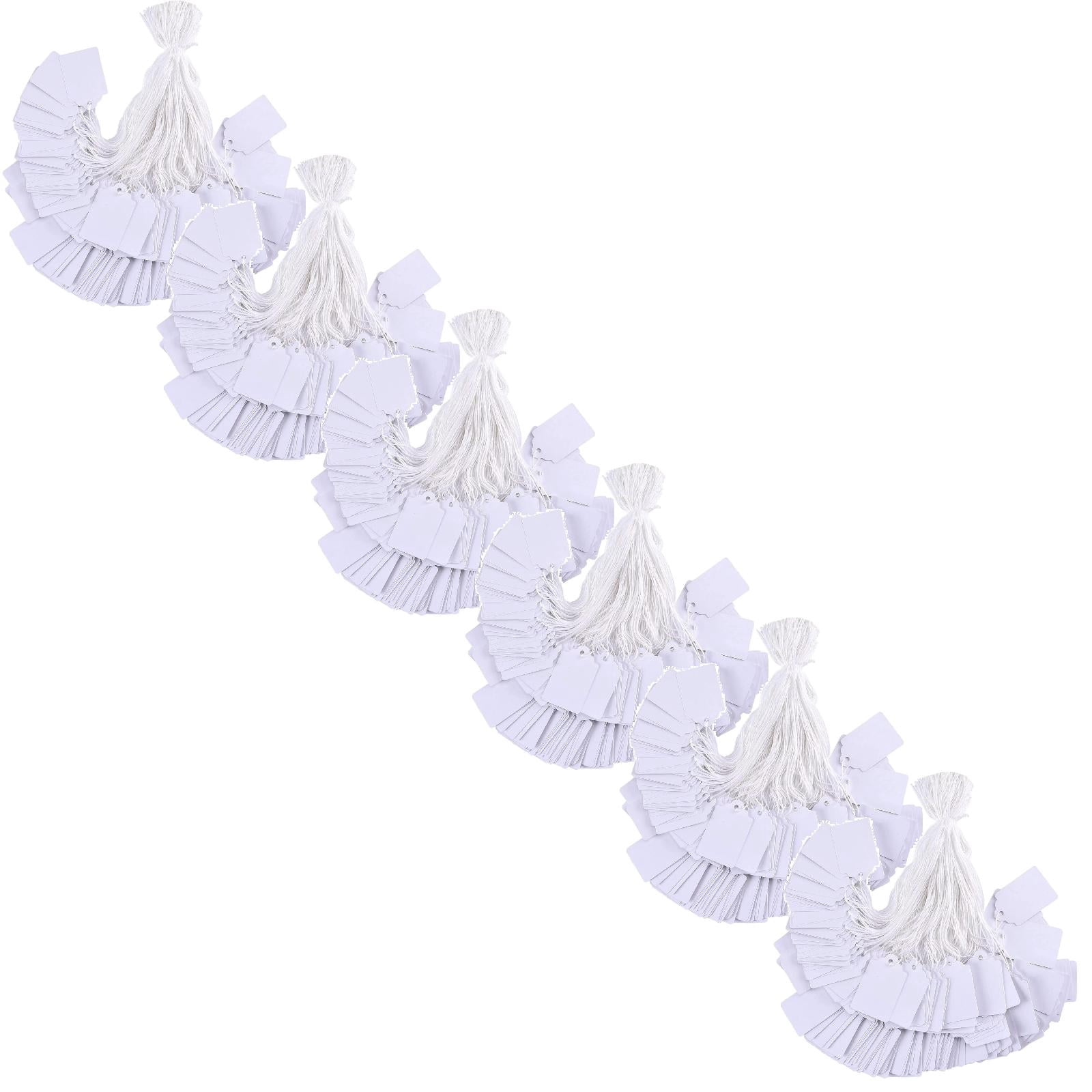 PPKVUFD Price Tags with String Attached, 1000pcs White Marking ...