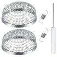 thumbnail image 1 of PPKVUFD RV Furnace Vent Screen - 2 Pack Flying Insect Bug Cover Camper Heater Exhaust Vents - 2.8" Stainless Steel Mesh Screens - Installation Tool Included, 1 of 8