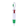 thumbnail image 1 of PPKVUFD Retractable Shuttle 4-in-1 Multicolor Ballpoint Pens with Carabiner Clip - 1 Count, 1.0mm, 4-Color Retractable Multicolor Ballpoint Pens for Office Home Supplies(Style2-Green), 1 of 9