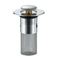 thumbnail image 1 of PPKVUFD Sink Stopper Hair Catcher, Pop-up Sink Drain Strainer with Removable Stainless Steel Strainer Basket Hair Catcher, Bathroom Sink Strainer for Bathroom Sink Stopper Replacement, 1 of 9