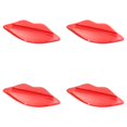 thumbnail image 1 of PPKVUFD Toothpaste Tube Squeezer, 4PCS Toothpaste Squeezer Roller Tool for Bathroom, Home Use, Cartoon Lip Shaped Toothpaste Tube Squeezer Roller, Red, 1 of 9