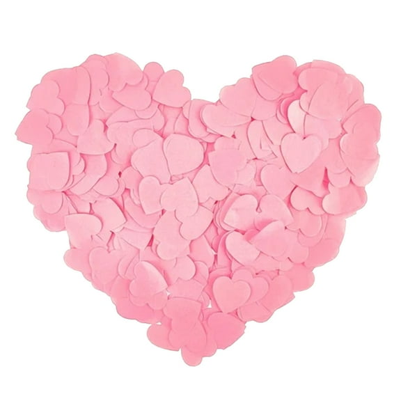 PPKVUFD Valentine's Day Heart Paper Confetti, Heart Shaped Tissue Decorations Valentine Party Scatter Table Confetti Sprinkles Hearts for Balloons Wedding Birthday Festival Supplies