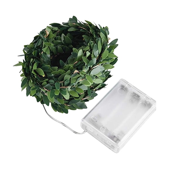 PPKVUFD Vine with String Lights Battery Operated, 6.6ft Green Vine String Lights, Leaf Lights for Bedroom, Room, Wall, Garden, Party, Wedding Dorm Decor