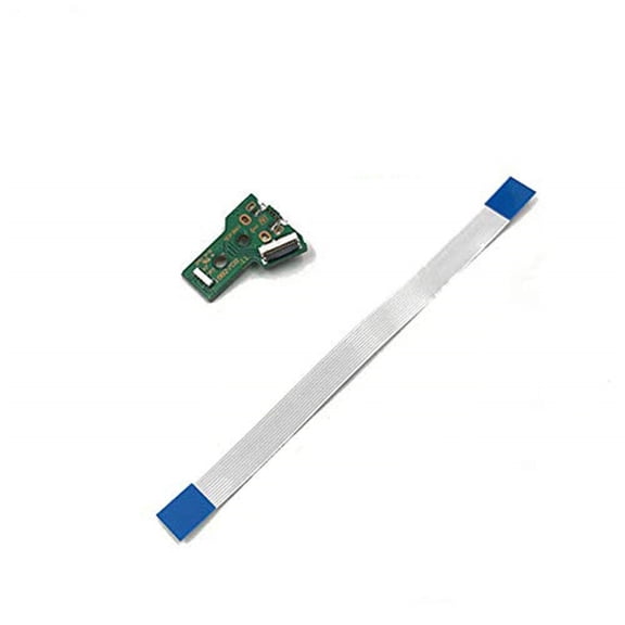 PPKVUFD White USB Charging Port Socket Charger Circuit Board Charger Cable for PS4 JDS-050 JDS-055 Controller PlayStation 4 Gamepads & Standard Controllers Accessories