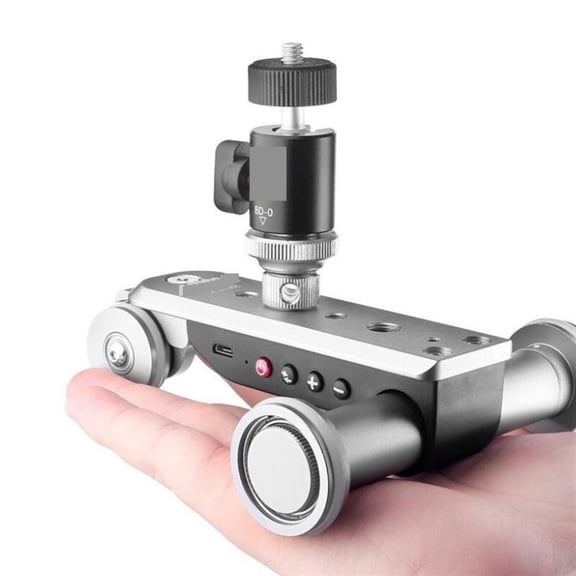 PPL-06S Mini Motorized Electric Track Slider Motor Dolly Truck Car for Camera Camcorder DV Dolly Panoramic Time Lapse ,Easy to Operate