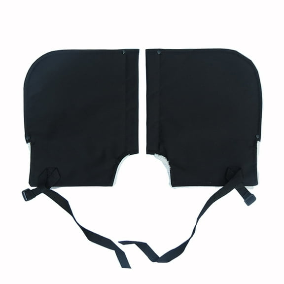 PPLomey Motorcycle Handlebar Gloves Muffs - Windproof Thermal Cover for ATV/Snowmobile/Scooter Riders - Waterproof Gauntlets for Winter Riding - Black