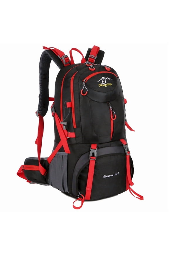 2024 Large Capacity Waterproof Hiking Backpack - Lightweight Outdoor Mountaineering Bag with Comfortable Straps, Ideal for Travel and Adventure