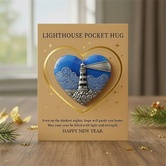 PPLoney 2026 Year Pocket Keepsake of Strength - Meaningful Heart Card for Gifting & Friendship Reminder