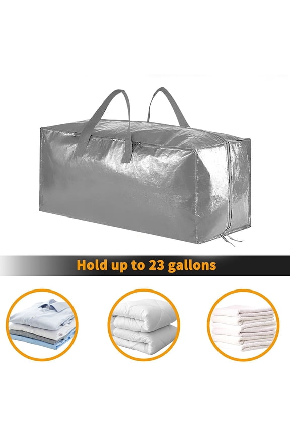 23 Gallons Waterproof Moving and Travel Bag - Versatile Storage Tote with Zipper, Lightweight and Foldable Design for Easy Use and Organization