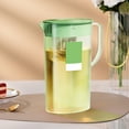 thumbnail image 1 of PPLoney 2L Cold Brew Water Pitcher - Large Capacity Refrigerator Jug for Iced Tea, Fruit Infusions & Flavored Water - BPA Free Plastic Beverage Dispenser with Filter (Green/White), 1 of 6