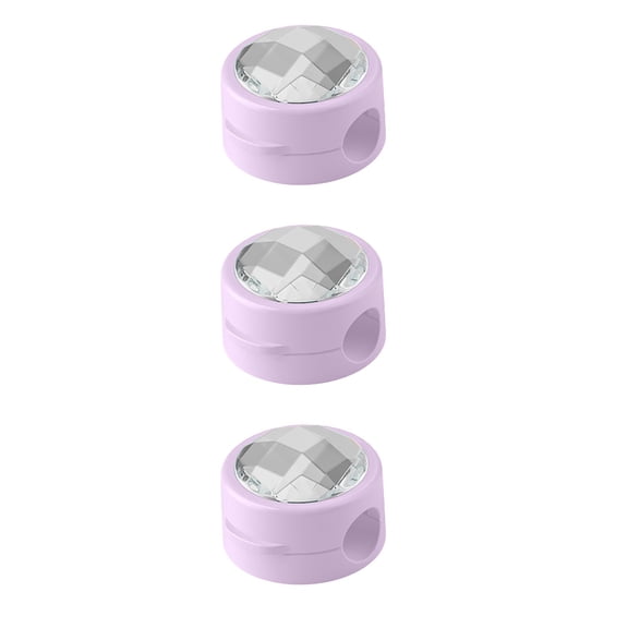 PPLoney 3 Sets of Desktop Cable Organizer Clips - Data Cable Fixing Hooks for Mobile Phone Charging, Tidy Up and Enhance Your Workspace (Purple)