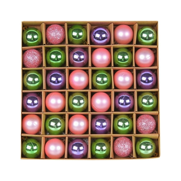 PPLoney 36Pcs Shatterproof Christmas Baubles Balls Ornaments for Tree Decoration - Perfect for Holidays, Weddings, Parties, and Home Decor