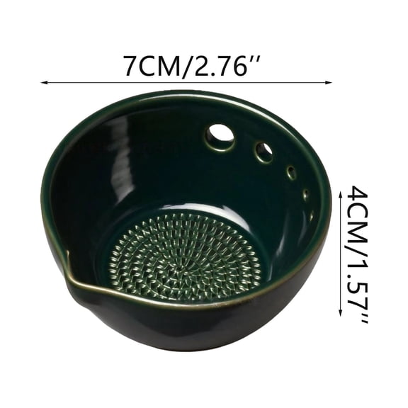 PPLoney 5-Hole Herb Stripper & Garlic Grinding Bowl – Prepares Fresh Herbs, Precision Juicing & Easy Pouring