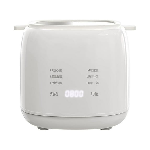 PPLoney Automatic Egg Cooker - 6 Cooking Modes for Steamed, Boiled, and Soft Eggs - Fast and Easy Clean Design - Safety Shut-Off and Alarm Function
