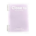 thumbnail image 1 of PPLoney B5 Thickened Coil Notebook with Colorful Plastic Cover, Quality Writing Paper, Portable Design, 120 Pages with Grids for Organized Notes and Sketching (Purple), 1 of 6