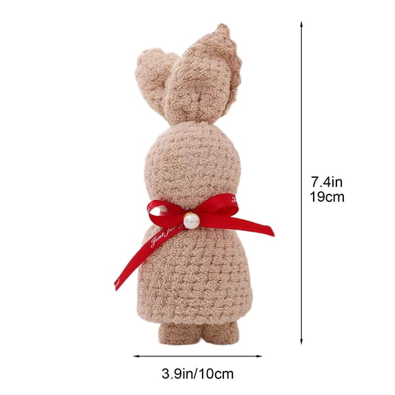 PPLoney Bunny Accompaniment Towel - Super Soft Pineapple Warp Knit Towel for Bathing, Playing, and Soothing - Strong Water Absorbency, Easy to Clean, Multi-Functional Use