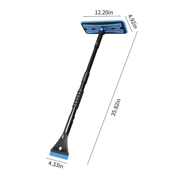 PPLoney Car Snow Shovel, Retractable Snow Brush with Removable EVA Sponge for Car Paint Protection, Ideal for Winter Snow Removal