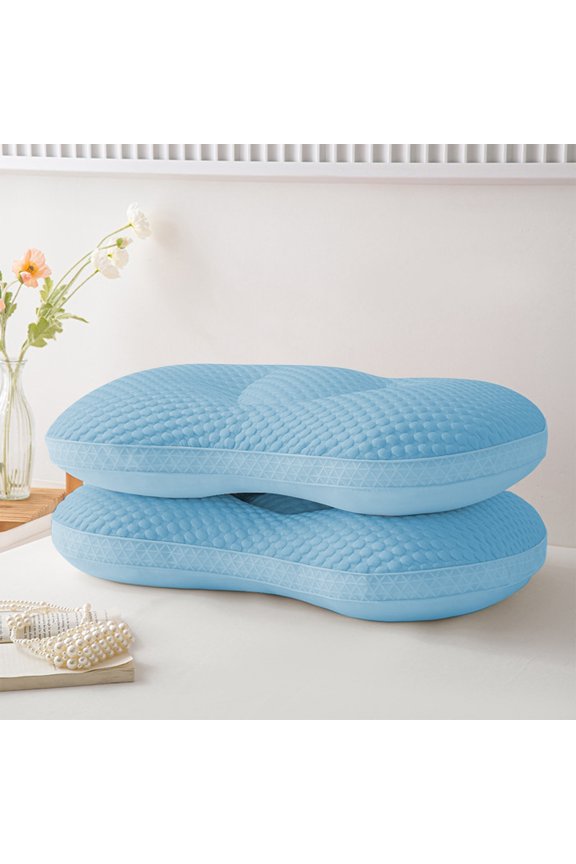 Comfortable Neck Pillow - Knit Water Cushiony Design for Families and Hotels - Easy to Clean and Versatile Support