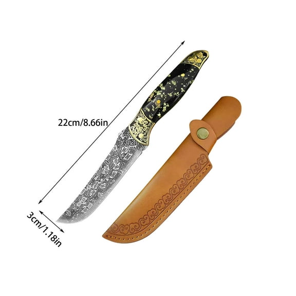 PPLoney Compact High-Hardness Dividing Knife – Multi-Purpose Handheld Meat Knife for Camping and Kitchen Use