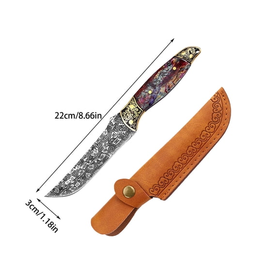 PPLoney Compact High-Hardness Dividing Knife – Multi-Purpose Handheld Meat Knife for Camping and Kitchen Use