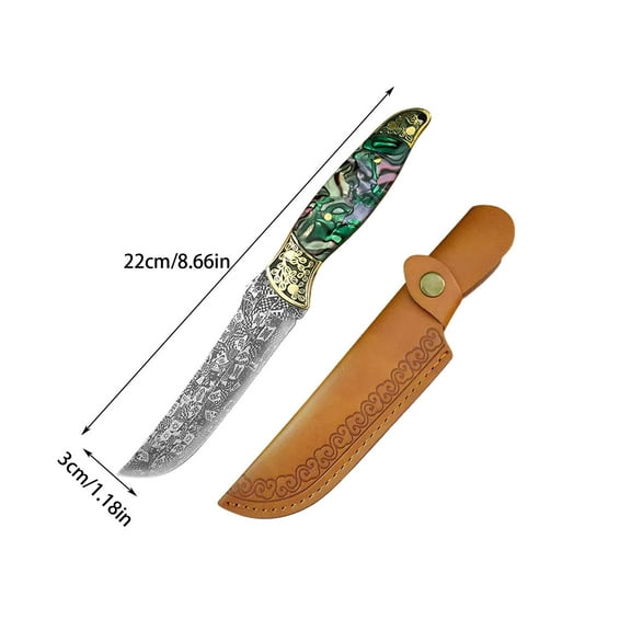 PPLoney Compact High-Hardness Dividing Knife – Multi-Purpose Handheld Meat Knife for Camping and Kitchen Use