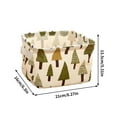 thumbnail image 1 of PPLoney Cotton Linen Storage Basket - Small Organizing Box with Handles for Clothes, Towels, Cosmetics, Jewelry, and Home Decor - Foldable and Easy to Clean, 1 of 2