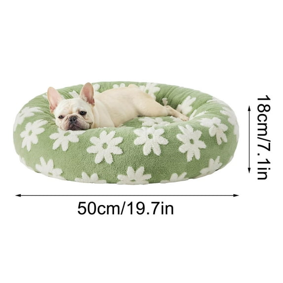 PPLoney Cozy Round Pet Bed for Medium Dogs - Comfortable & Supportive Elevated Dog Bed, Washable Design, Ideal for Anxiety Relief, Durable & Practical Pet Sleep Supplies (50x50cm)