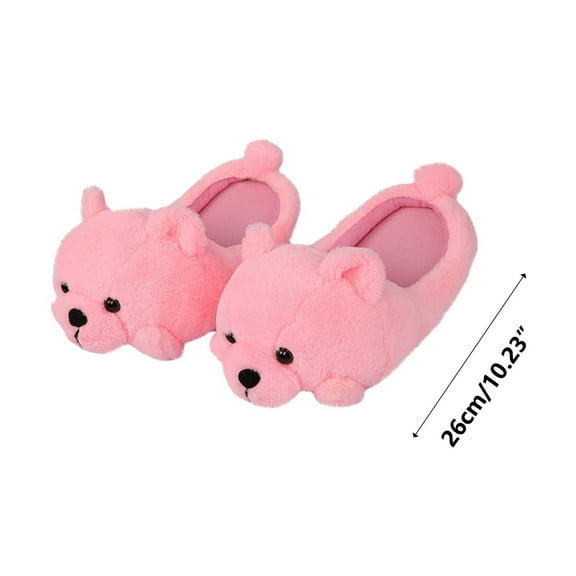 PPLoney Cozy Teddy Bear Slippers for Home Use | Thick Cotton Slip-On Slippers for Warm Feet | Perfect for Winter, Relaxing, or Lounging | Comfortable and Durable Design for Everyday Wear