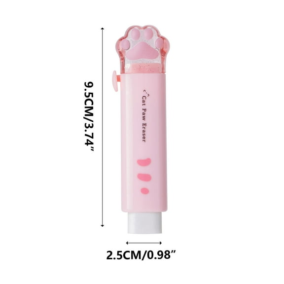 PPLoney Cute Cat Paw Rubber Eraser - Fun and Functional Office Stationery for Easy Mistake Removal, Compact Design for Convenient Carrying, Ideal for Home and Office Use, Set of 2