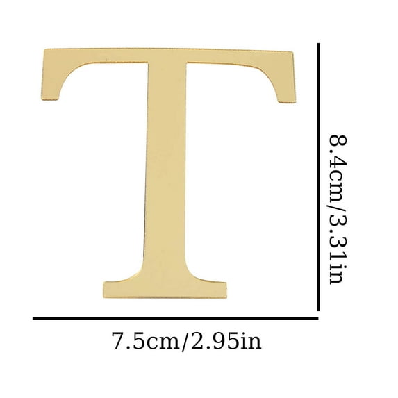 PPLoney DIY 3D Acrylic Mirror Wall Stickers -26 Letters Home Decor for Living Room and Bedroom, Customizable Mirror Wall Decals for Home Decoration