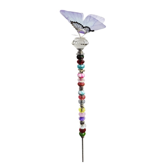 PPLoney DIY Fairy Wand Beaded Garden Stake Kit - Create Magical Butterfly Decor for Gardens and Parties