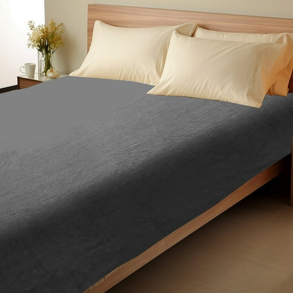 PPLoney Elegant Soft Velvet Flannel Sheet Set - Cozy, Warm, Non-Pilling Fuzzy Velvet Fleece Bedding for Ultimate Comfort