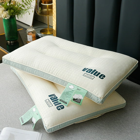 PPLoney Ergonomic Cervical Support Pillow for Neck Pain Relief - Knitted Cotton, Breathable Foam, Ideal for Side/Back Sleepers