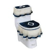 thumbnail image 1 of PPLoney European Lace Toilet Cover Set with Zipper Closure for Elegant Bathroom Decor, 1 of 6