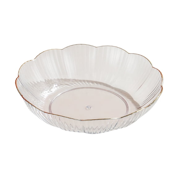 PPLoney Exquisite Fruit Plates, Lightweight Plastic Snack Dish for Home & Party Use