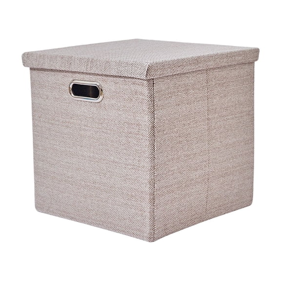 PPLoney Foldable Storage Box - Multi-Purpose Cloth Organizer, Stylish Beige Khaki for Home Decluttering