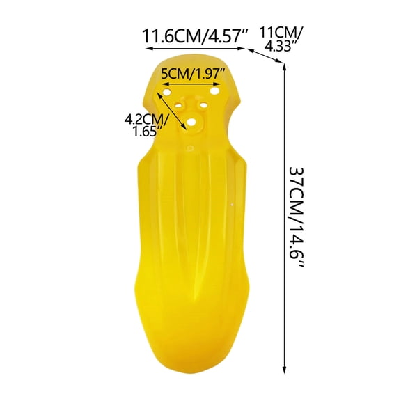 PPLoney Front Fenders Mudguard for CRF50 Pit Bikes - Flexible Polypropylene, Reduces Unsprung Weight, Off-Road Use